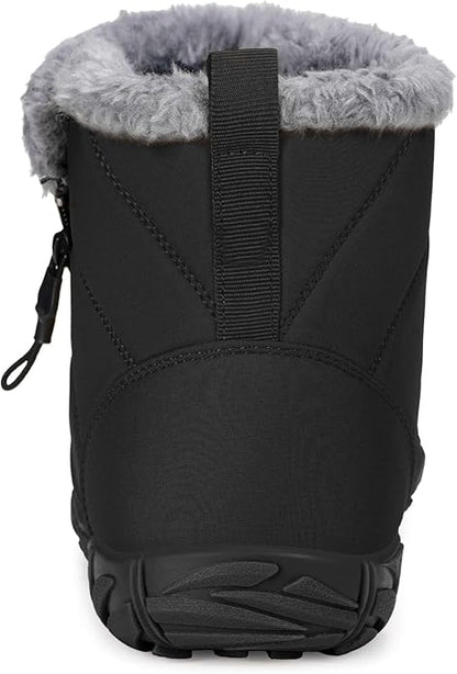 Barefoot Winter Snow Boots – Zero Drop, Wide Toe Box, Fur-Lined (Women’s 9 Wide / Men’s 7.5 Wide)