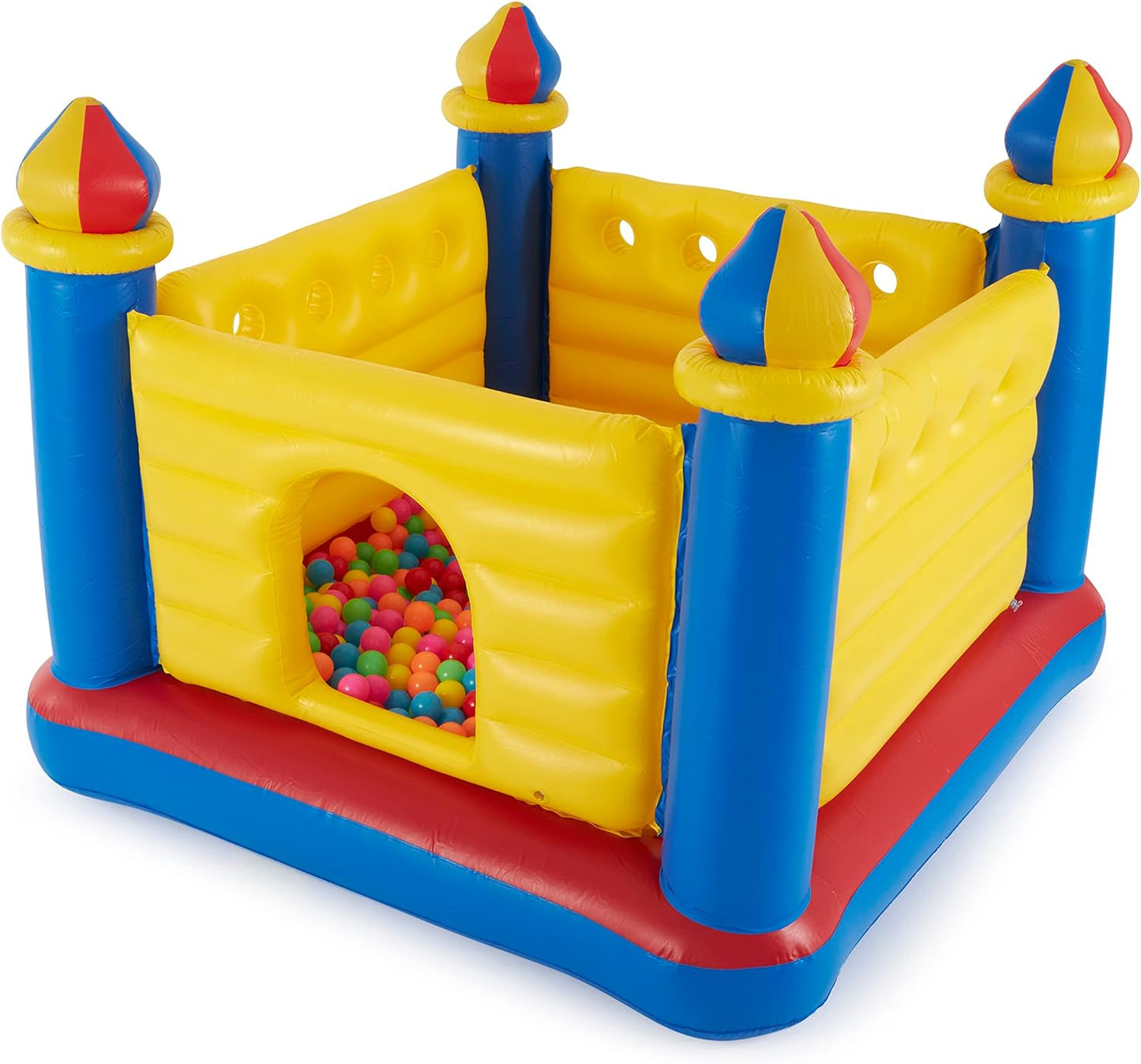 Inflatable Jump-O-Lene Castle Bounce House – Indoor/Outdoor Bouncer for 2 Kids (Ages 3–6)