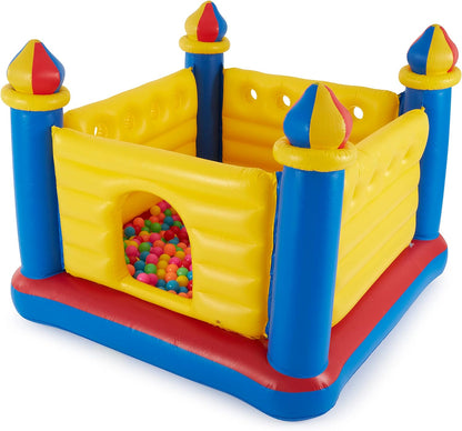 Inflatable Jump-O-Lene Castle Bounce House – Indoor/Outdoor Bouncer for 2 Kids (Ages 3–6)