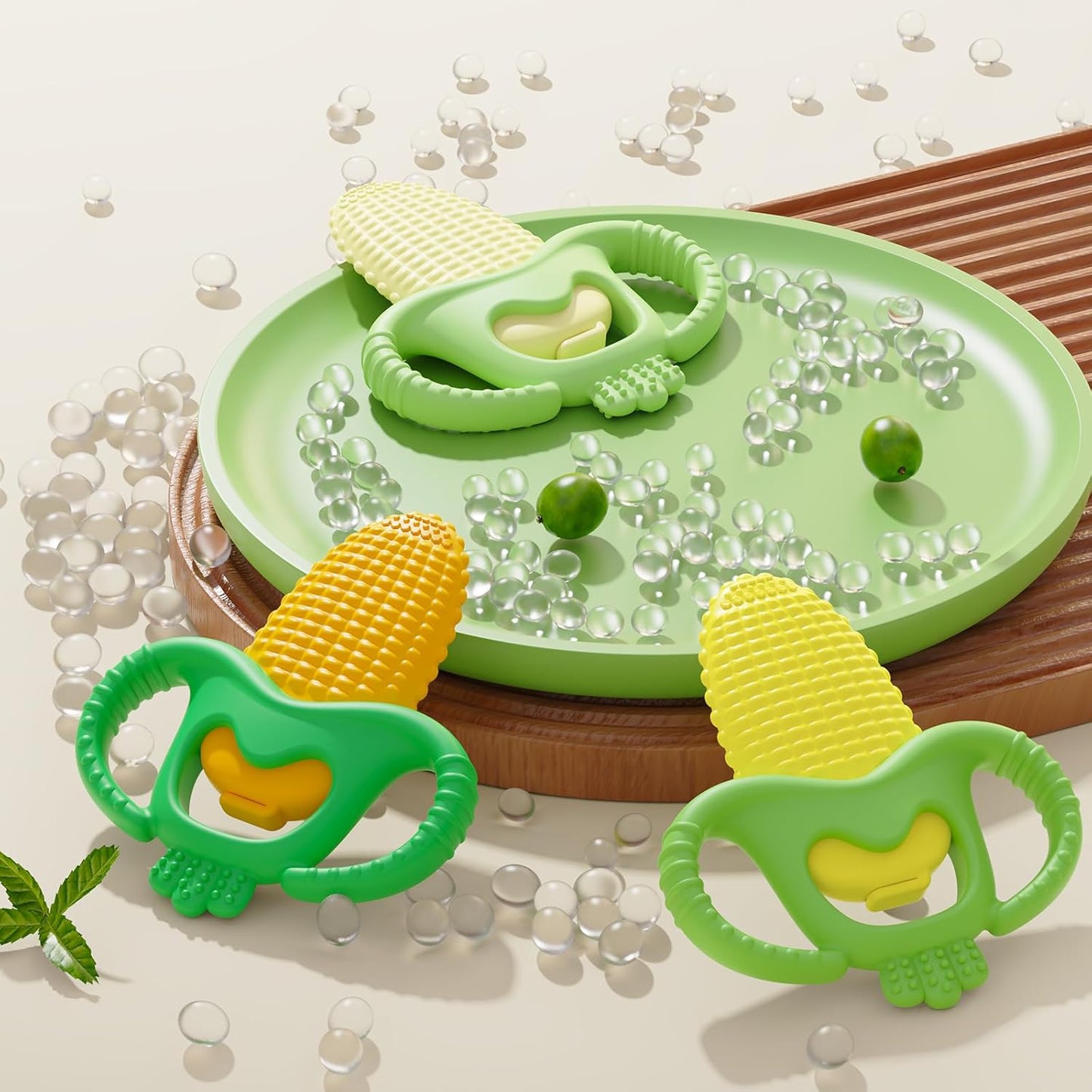 Baby Corn Teether – BPA-Free Freezer-Safe Teething Relief Toy (0–12 Months)