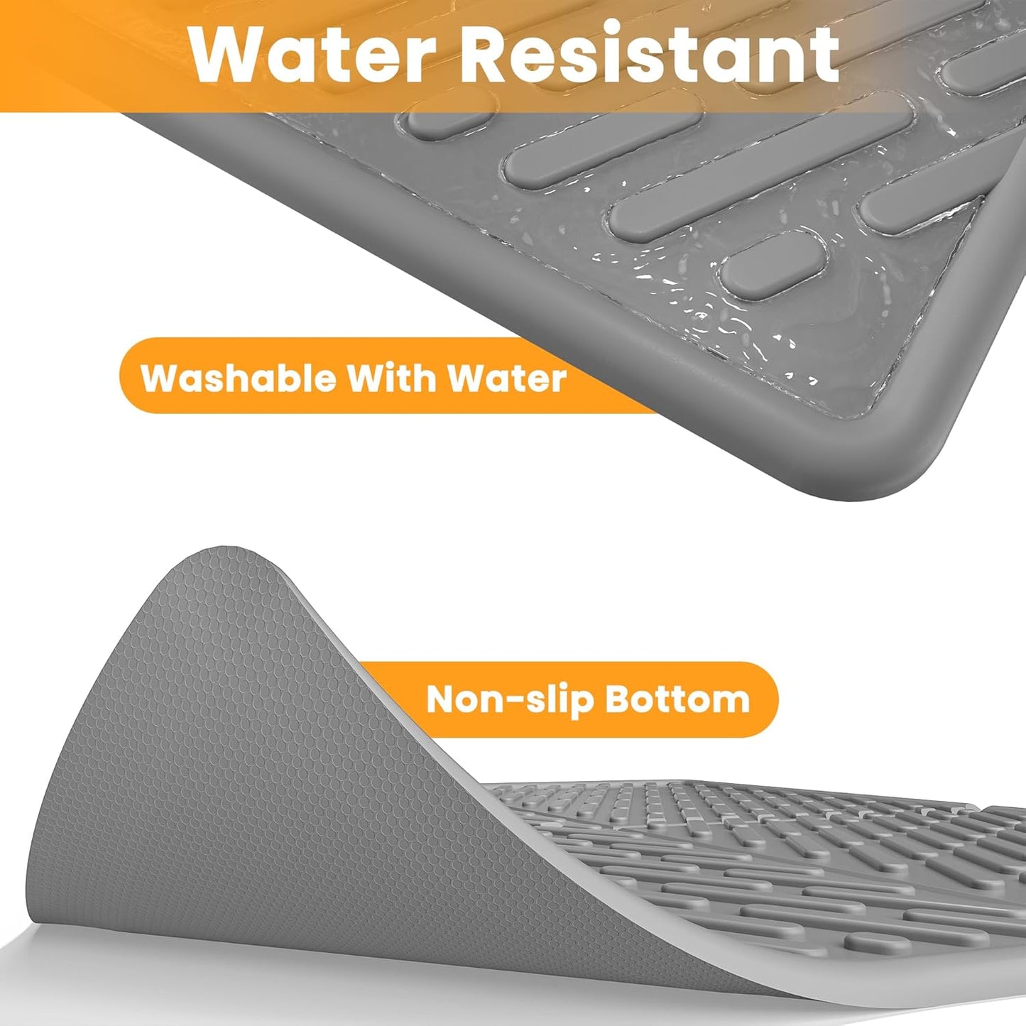 Cat Litter Box Mat - Scratch-Resistant, Easy to Clean, Soft on Paws, Waterproof & Urine-Proof