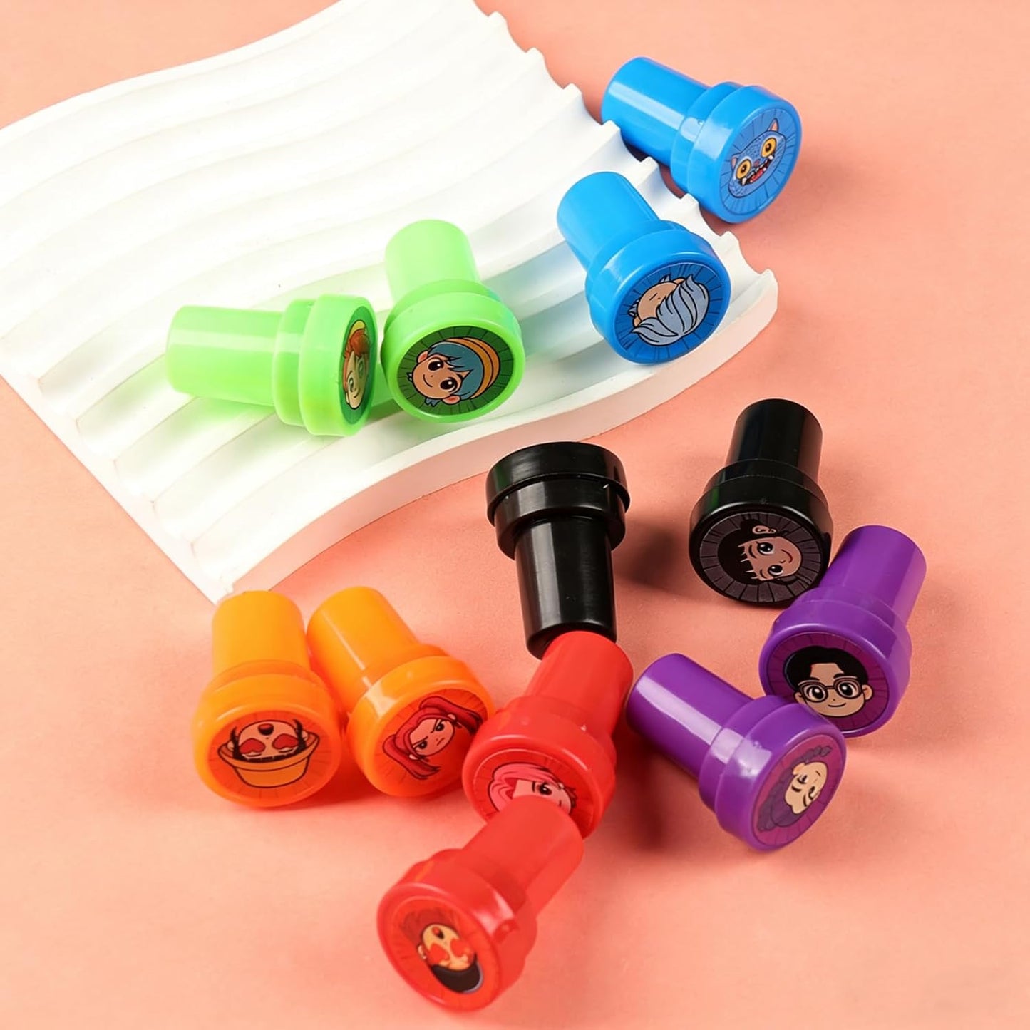 Demon Hunters Party Stampers (24 PCS) – Birthday Party Supplies & Goody Bag Gifts