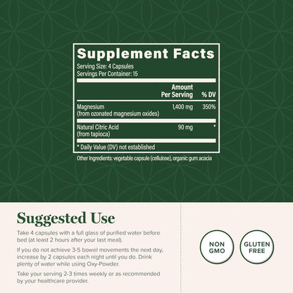 Global Healing Oxy-Powder – Magnesium Oxide Colon Cleanse & Constipation Relief