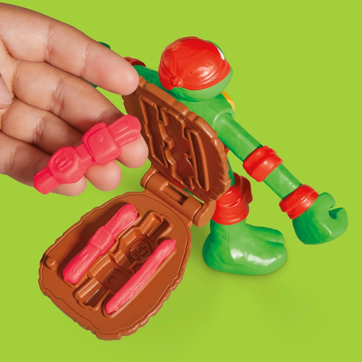 Play-Doh TMNT Cowabunga Creations 4-Inch Action Figures Set for Ages 4+
