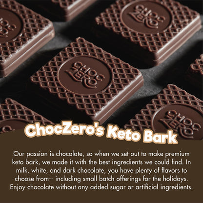 Sugar-Free Dark Chocolate Almond Keto Bark with Sea Salt – Vegan, Low Carb, High Fiber, No Sugar Alcohols, 3.2 oz Bars (4 Pack)