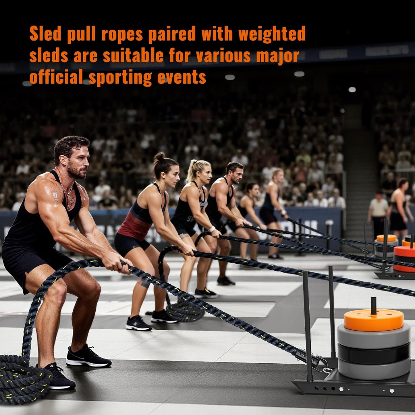 Weight Sled Pull Rope – Heavy-Duty Fitness Training Rope for Sled Push, Tire Pulling & Resistance Workouts