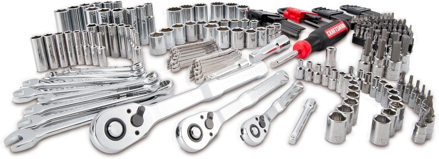 VERSASTACK 230-Piece Mechanics Tool Set with Case, 1/4", 3/8", & 1/2" Drive