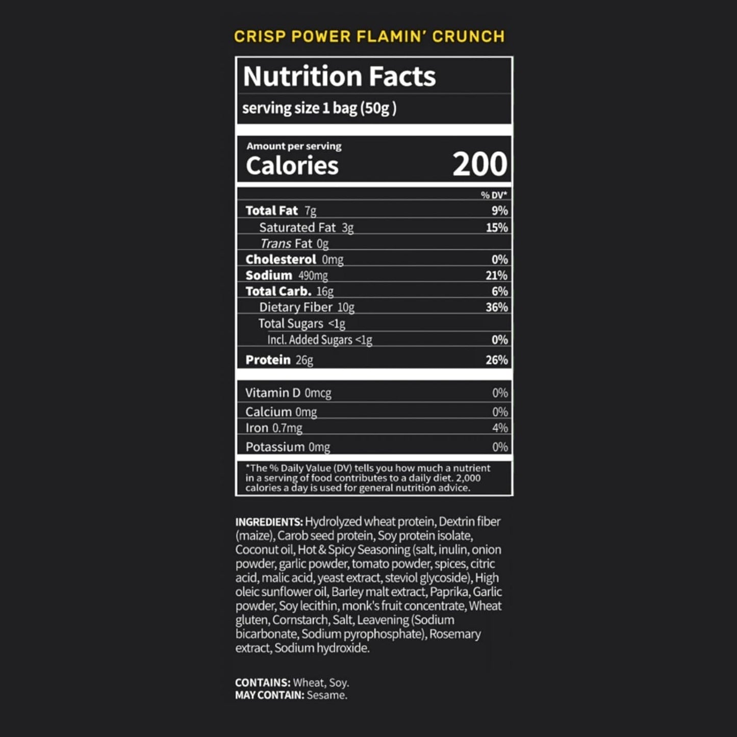 Flamin’ Crunch Protein Pretzels – 26g Protein, High Fiber, Low Carb – No Added Sugar – 6 Pack – Vegan & Keto