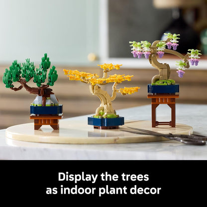 LEGO Botanicals Mini Bonsai Tree Set: Building Blocks for Adults 18+, DIY Home Decor - Perfect Christmas Gift!