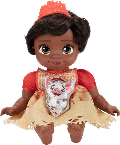 Moana Baby Doll Deluxe Set – Includes Tiara, Carrier, Plush Friend, Pacifier, Bib & Bottle