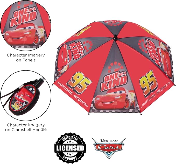 Disney Kids Umbrella: Lightning or Mickey Mouse Rain Gear for Ages 3-6