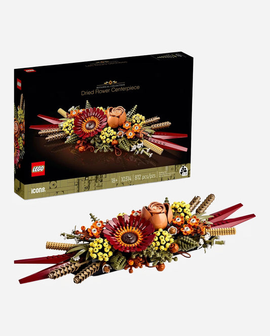 Dried Flower Centerpiece Building Set for Adults – Fall & Thanksgiving Table or Mantel Décor, Ages 18+