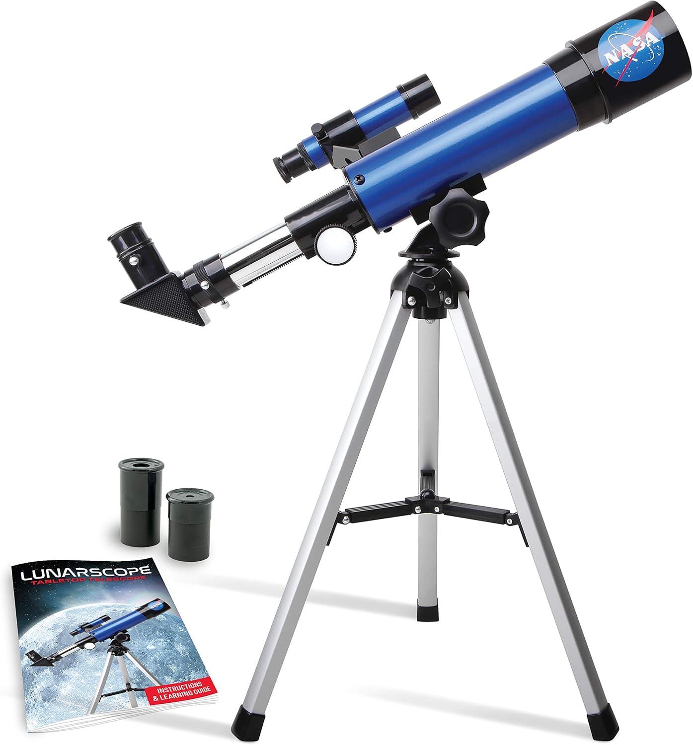 NASA Lunar Telescope for Kids – 90x Magnification with Tripod, Finder Scope & Eyepieces