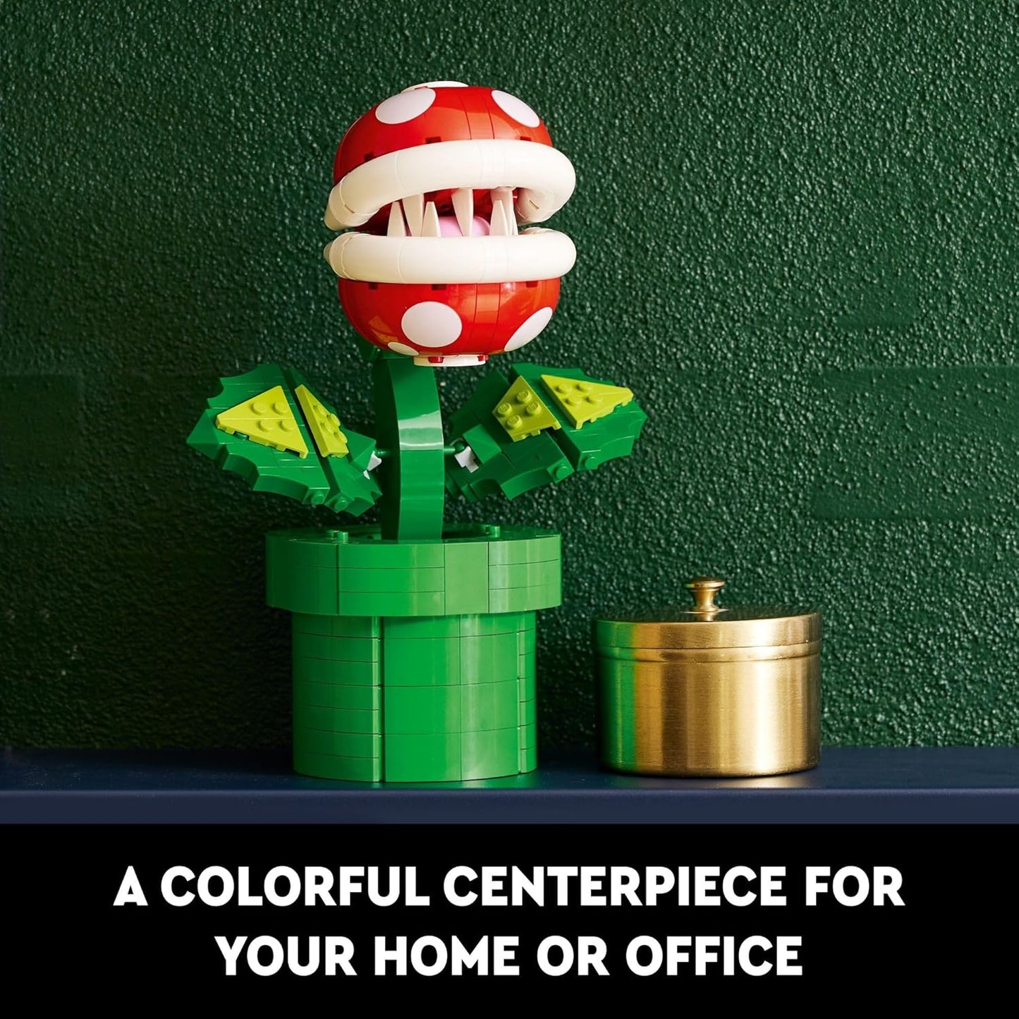Super Mario Piranha Plant Building Set – Collectible for Adults (18+) | Perfect Holiday Gift and Home Décor for Bedroom or Office