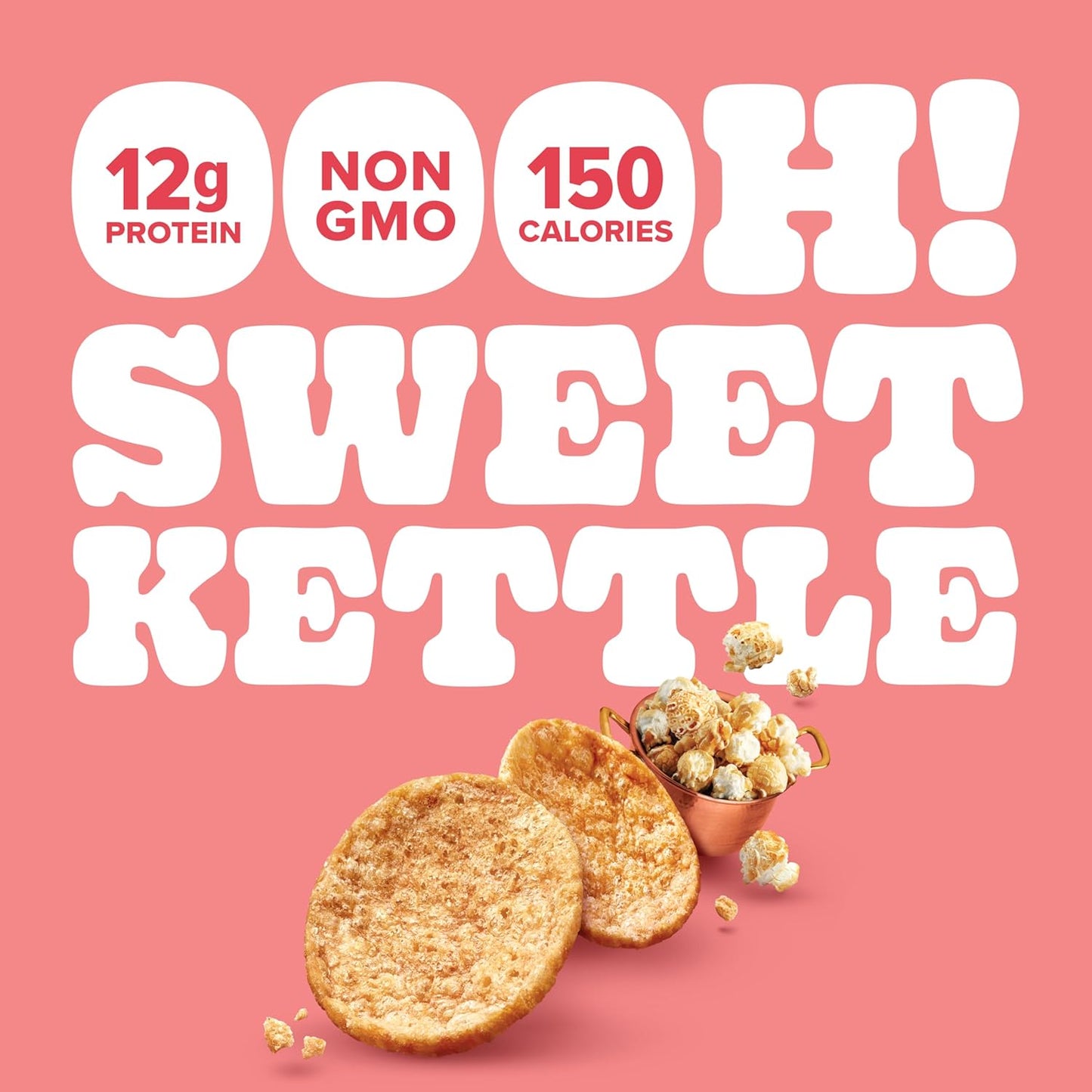 Pure Protein Popped Crisps, Sweet Kettle – 12g Protein, 1.27oz, 12 Count