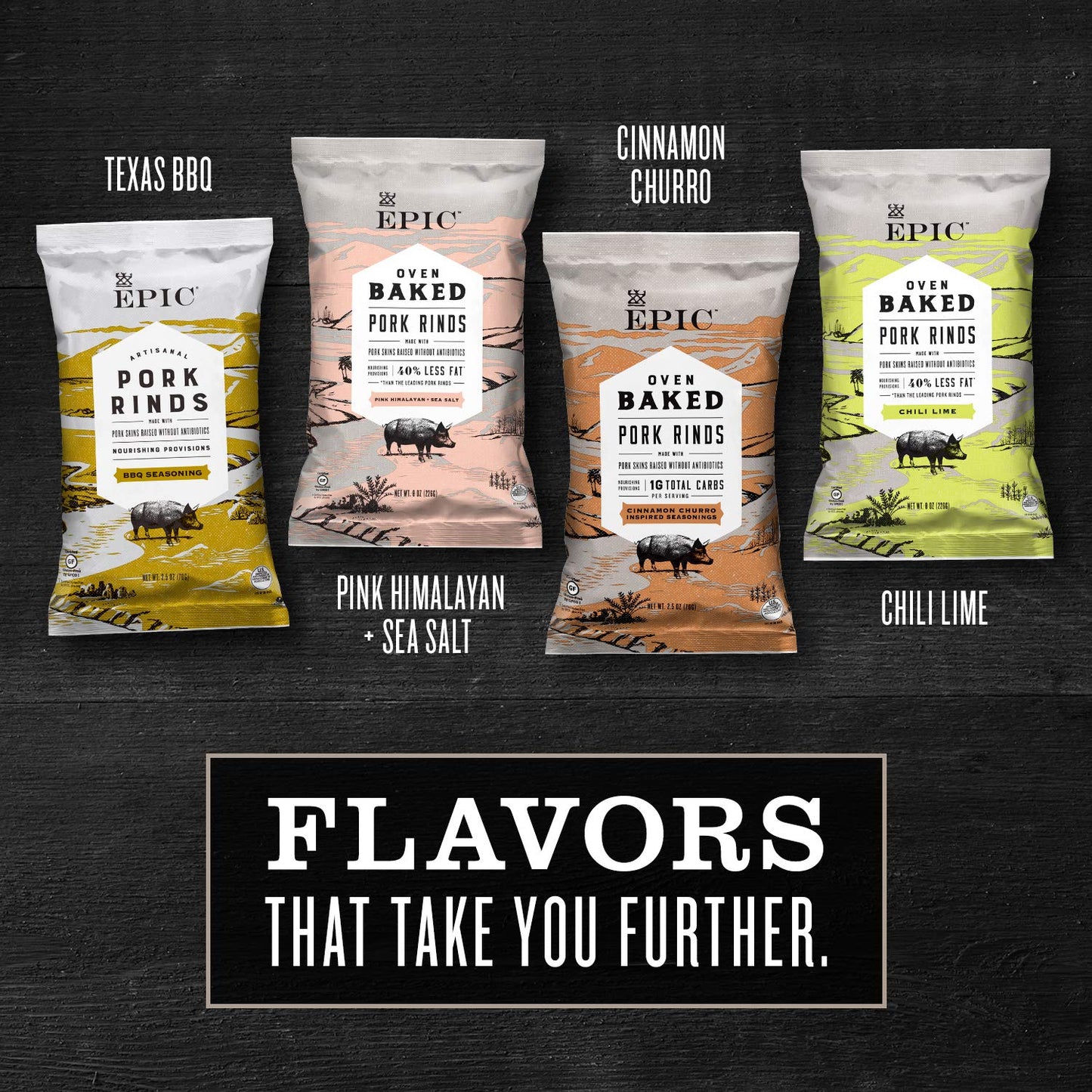 Sea Salt & Pepper Pork Rinds – Keto & Paleo Friendly High-Protein Snack, 2.5 oz