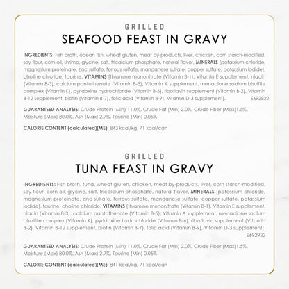 Fancy Feast Grilled Wet Cat Food Variety Pack – Seafood Collection, 3 oz Cans (24 Pack)