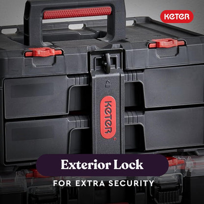 Stack-n-Roll Drawer Tool Box for Small Parts and Power Tool Accessories