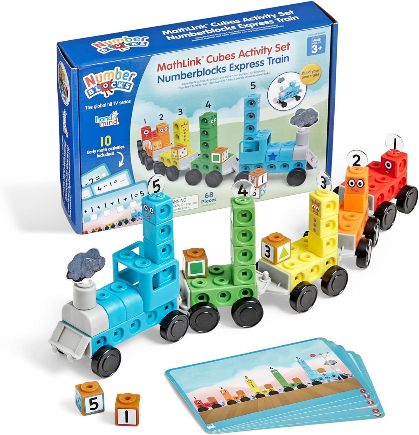 Numberblocks Express Train MathLink Cubes Set – Preschool Counting & Math Learning Toy
