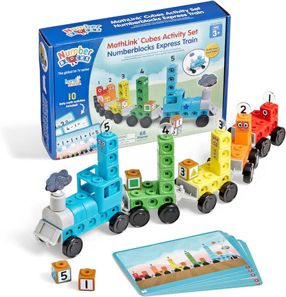 Numberblocks Express Train MathLink Cubes Set – Preschool Counting & Math Learning Toy
