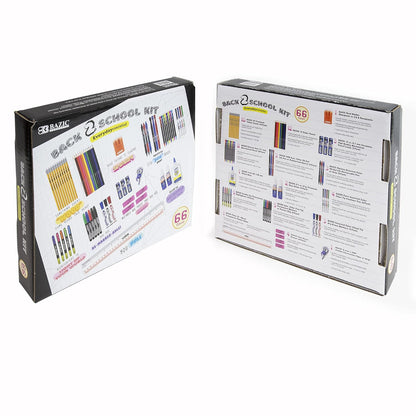 School Supply Box for Elementary Student K-6 School Kit Pack