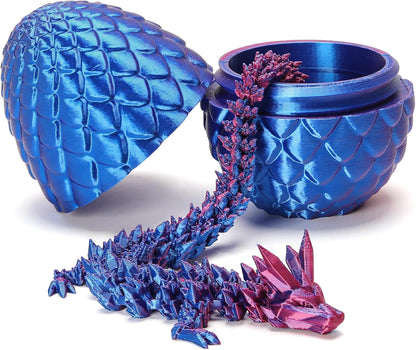 3D Printed Dragon Surprise Egg – Dinosaur Fidget Toy Gift for Kids, Birthdays & Holidays – Purple
