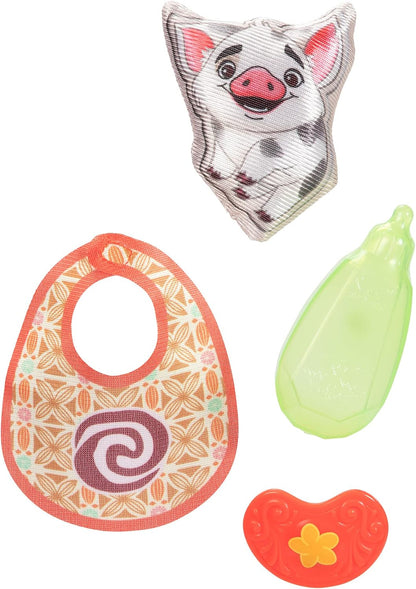 Moana Baby Doll Deluxe Set – Includes Tiara, Carrier, Plush Friend, Pacifier, Bib & Bottle