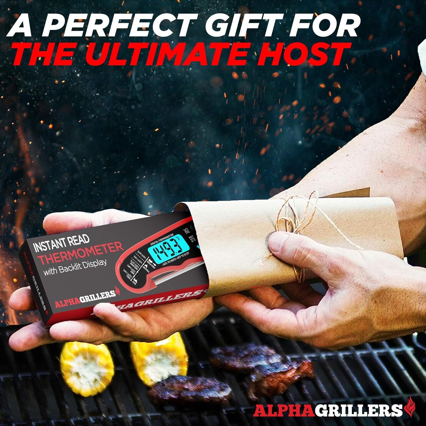 Digital Meat Thermometer - Instant Read Food Cooking Thermometer