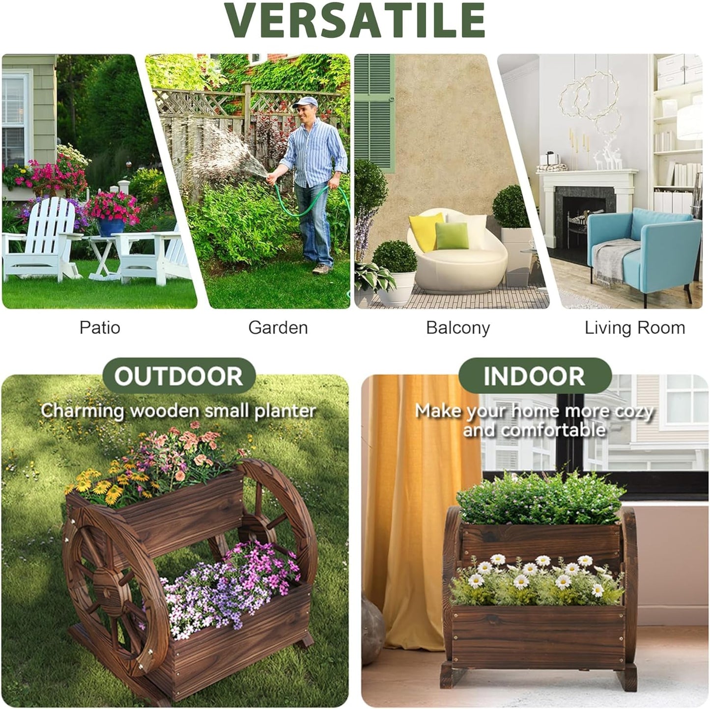 XXL Outdoor Planter – Stylish Patio & Balcony Flower & Vegetable Pot