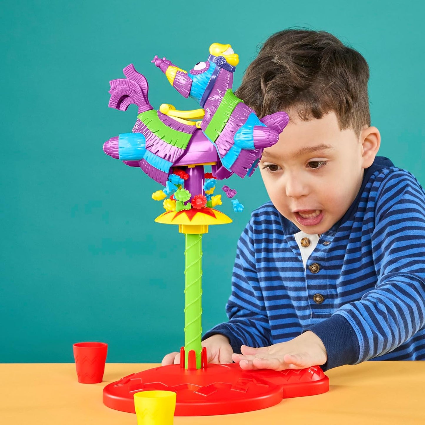 Replayable Pinata Game: 30+ Prizes for 2-4 Players, Ages 4+ | Fun 10-Minute Kids' Board Game & Christmas Stocking Stuffer!