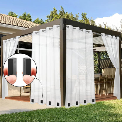 Outdoor Curtain Weights, for Heavy Wind, Outside Curtain, Patio, Mosquito, Cabana, Gazebo, Flags