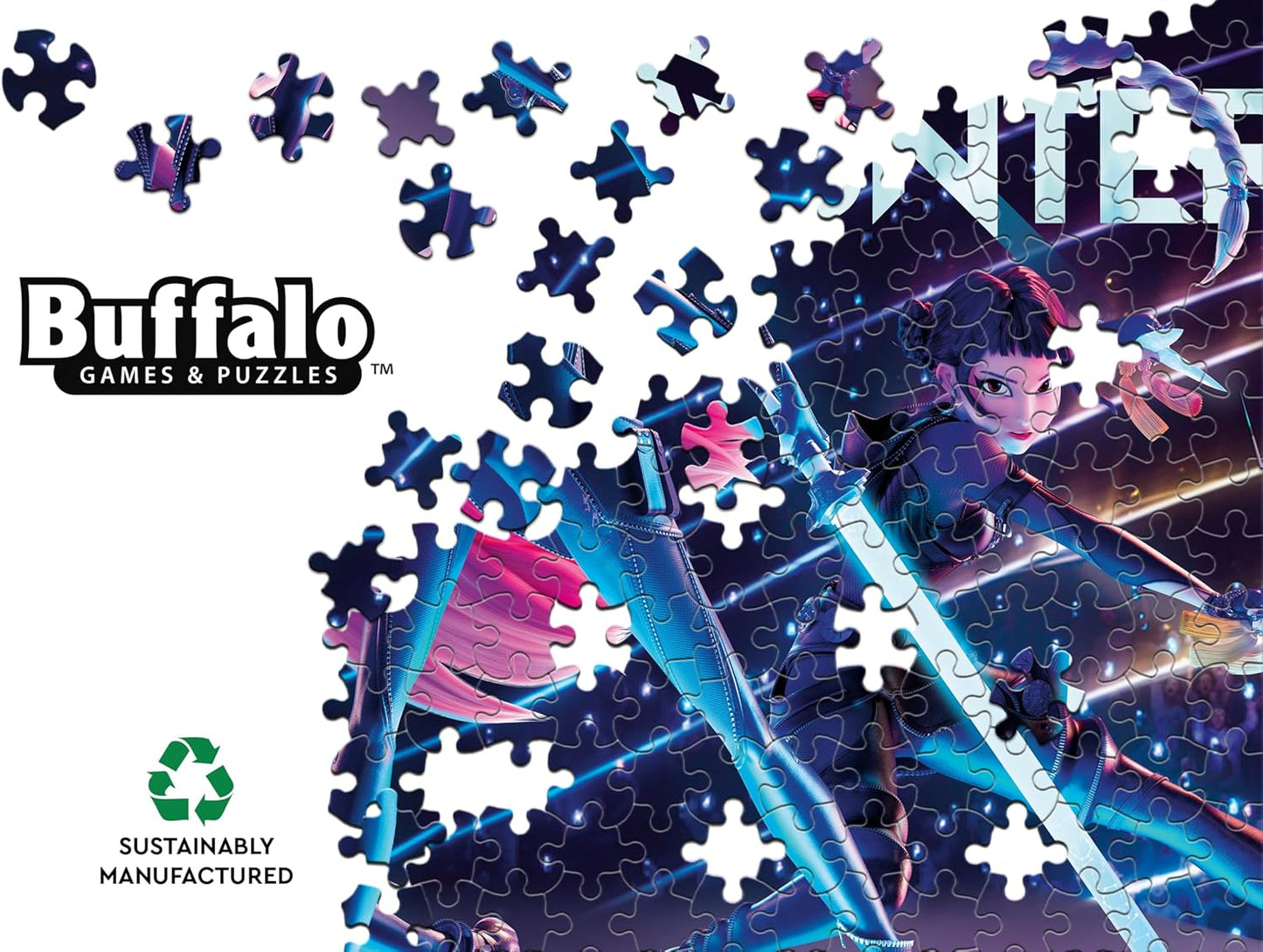 Kpop Demon Hunters 500-Piece Foil Jigsaw Puzzle – Colorful Artwork with Precision-Cut Pieces