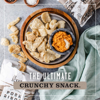 Sea Salt & Pepper Pork Rinds – Keto & Paleo Friendly High-Protein Snack, 2.5 oz