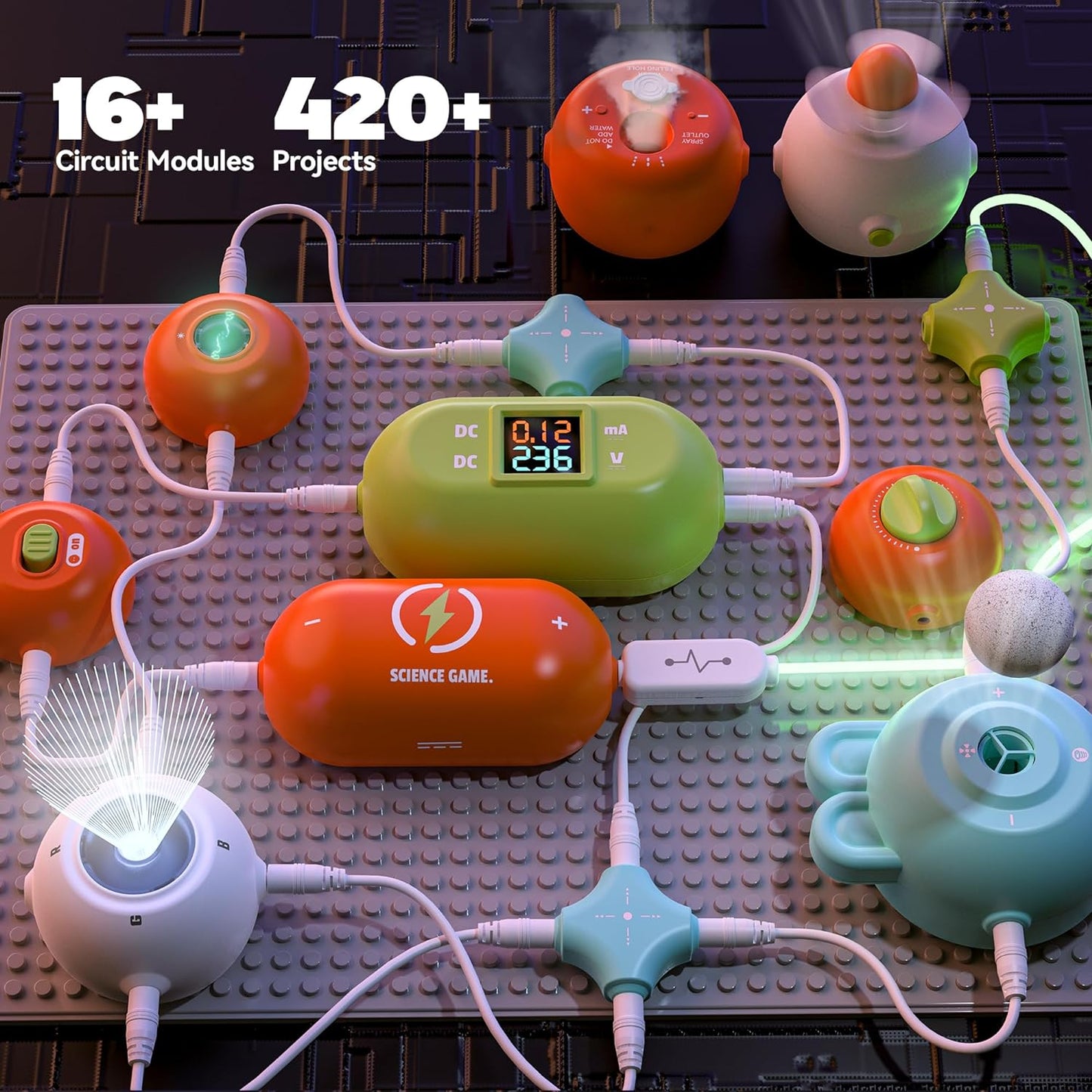 Kids’ STEM Electronics Kit – 35-Part Circuit Set with 420+ Projects (Ages 3–12)