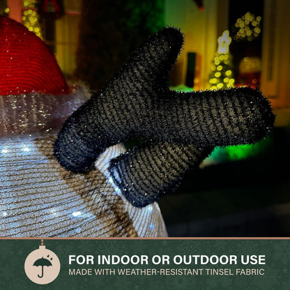 4-Ft. Prelit Collapsible Tinsel Reindeer with LED Lights