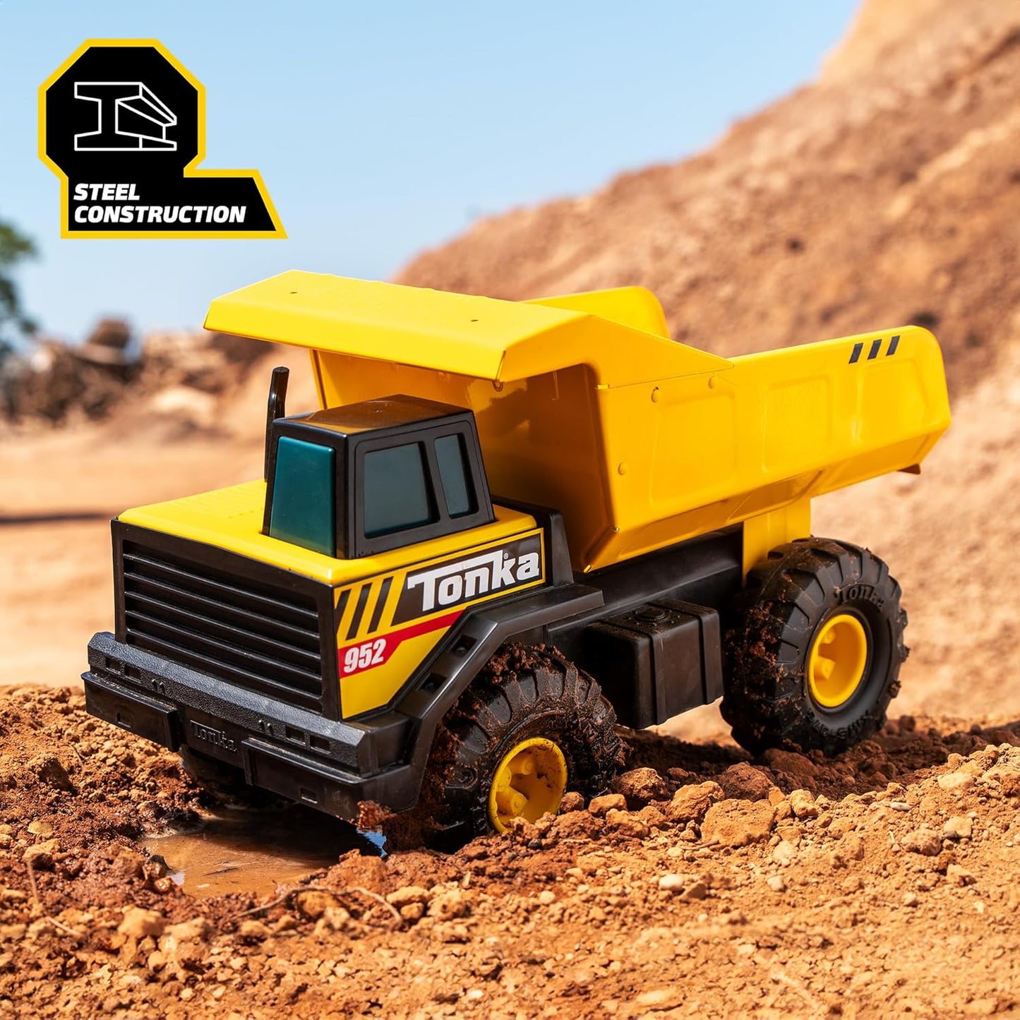 Mighty Dump Truck - Sturdy Steel & Plastic Toy for Ages 3+