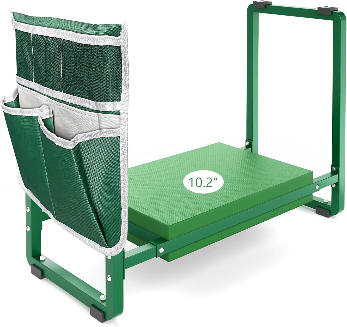 Garden Kneeler and Seat, 10.2" Wider Heavy Duty Thick Gardening Bench for Kneeling and Seat - Multifunctional Kneeler Bench, Gardening Gifts for Women, Seniors Grandparents, Green