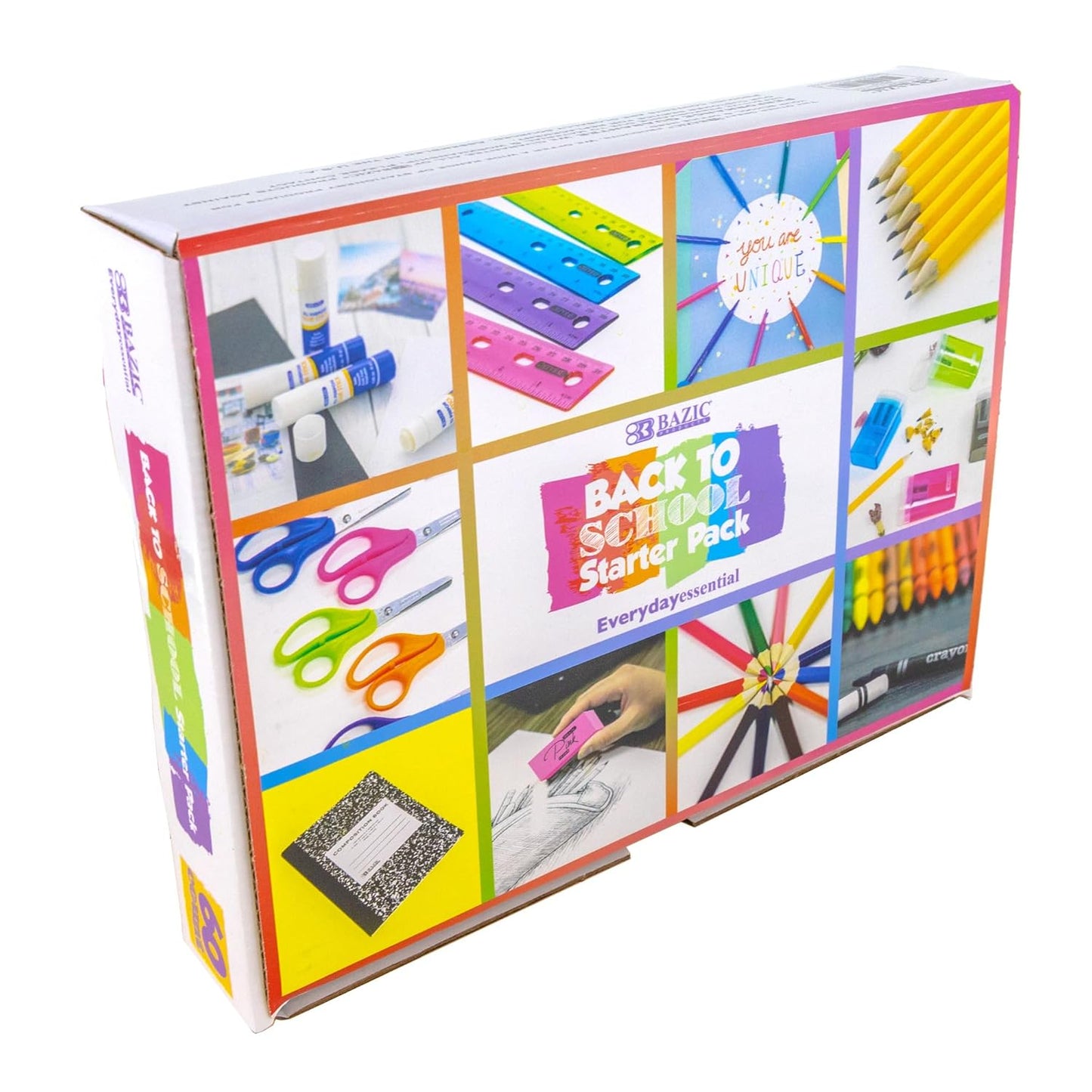 School Supply Box for Elementary Student K-6 School Kit Pack