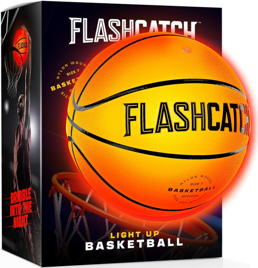 Light-Up Glow Basketball – Glow-in-the-Dark Outdoor Ball for Kids & Teens (Ages 8–15+)