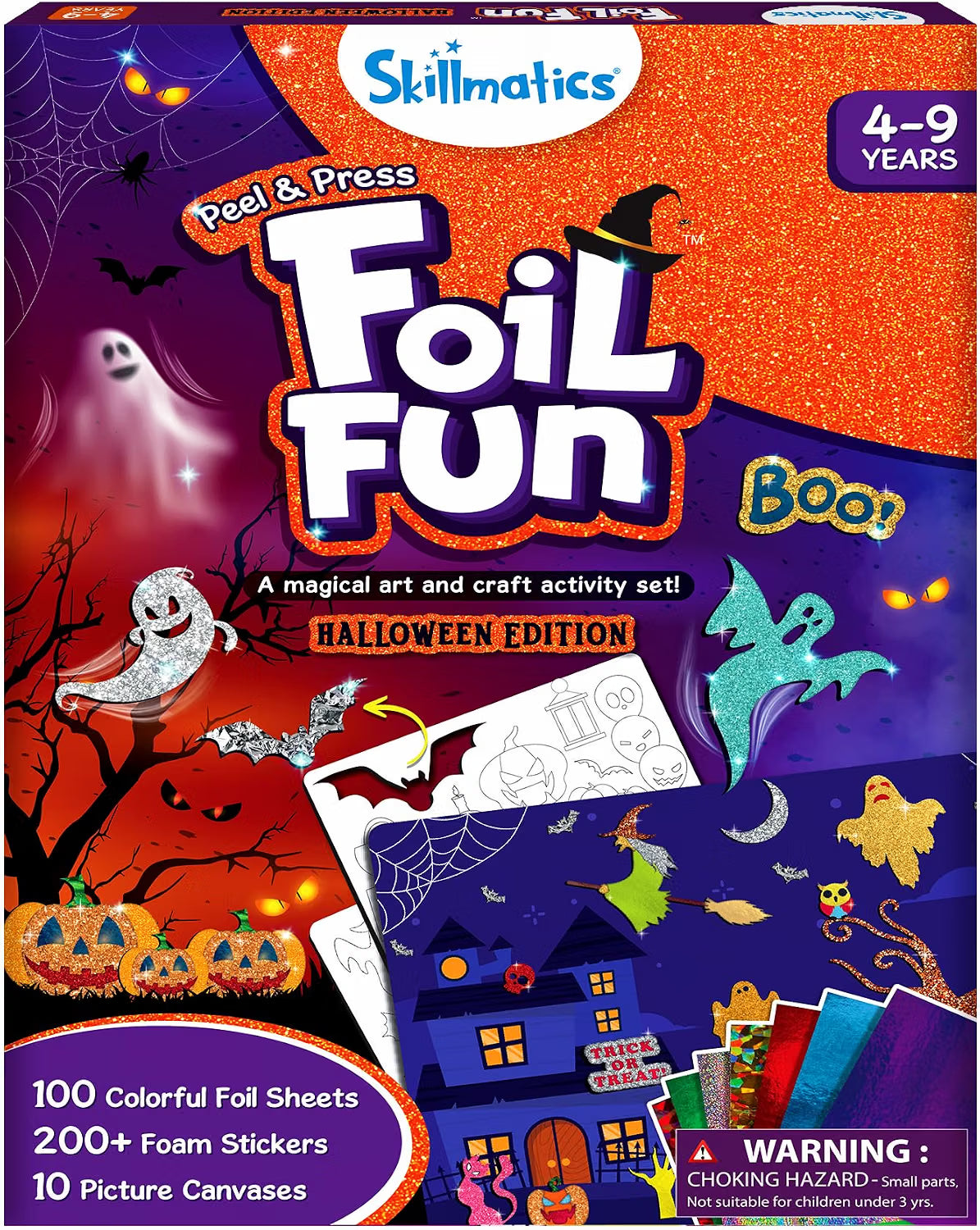 Halloween Foil Art Craft Kit for Kids – Creative Foil Fun Activity & DIY Holiday Gift