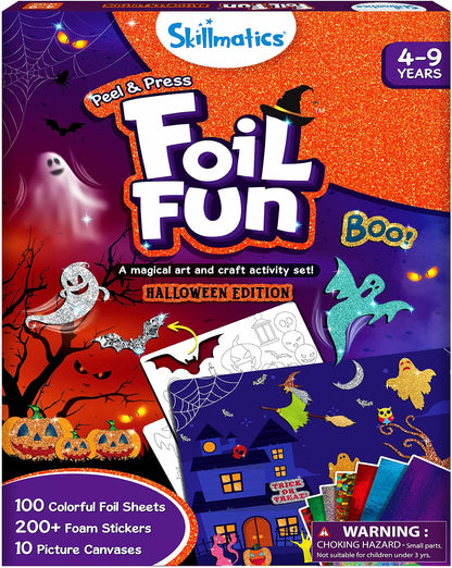 Halloween Foil Art Craft Kit for Kids – Creative Foil Fun Activity & DIY Holiday Gift