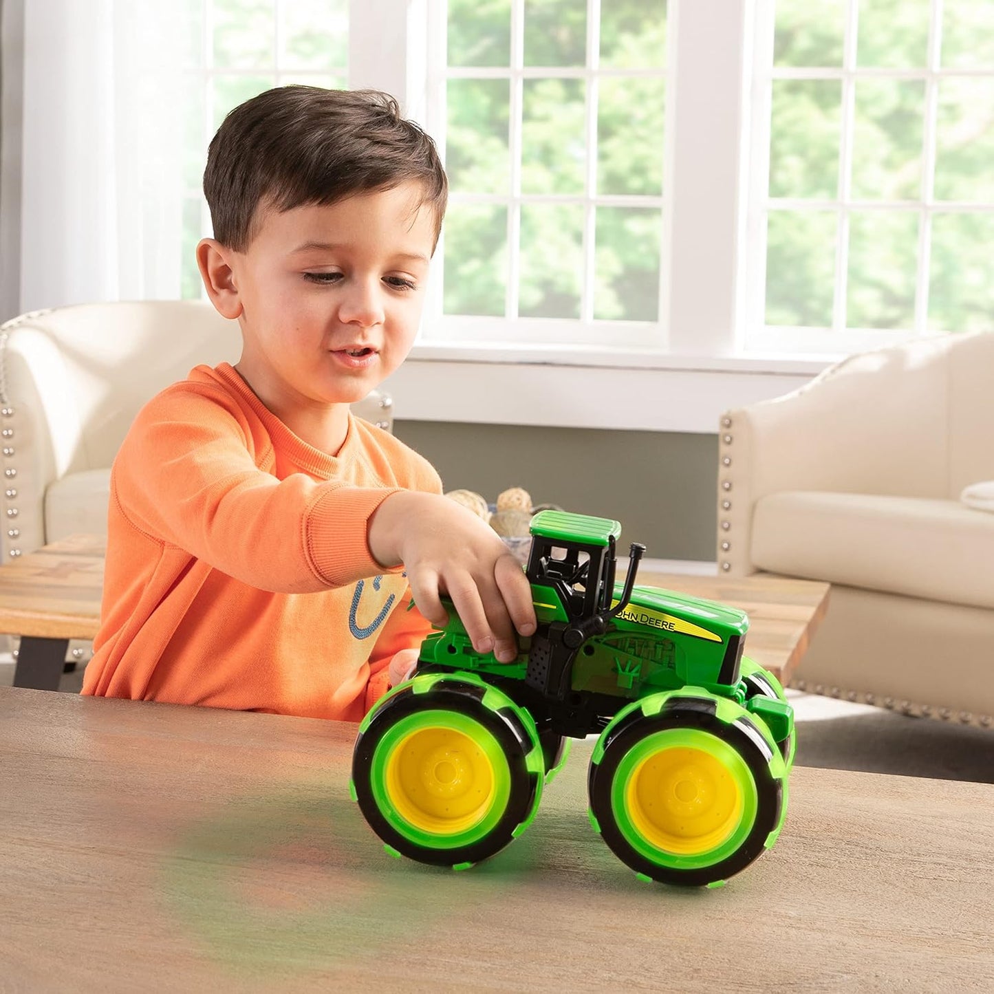 John Deere Monster Treads Tractor – Motion-Activated Light-Up Monster Truck (Ages 3+)