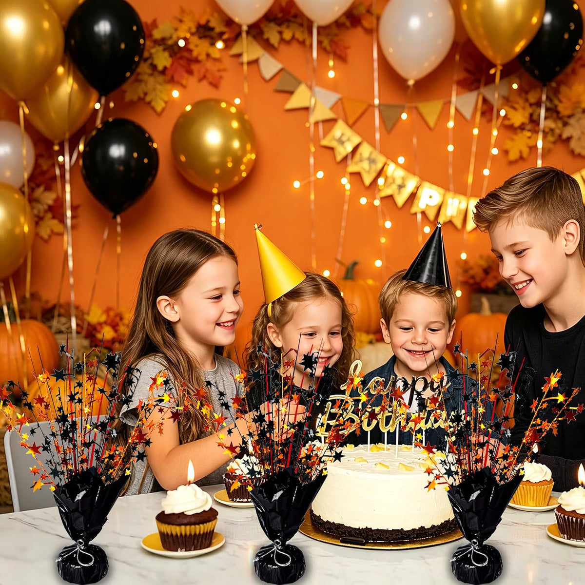 Fall Table Centerpiece – Halloween & Thanksgiving Tabletop Decoration for Autumn Home Décor