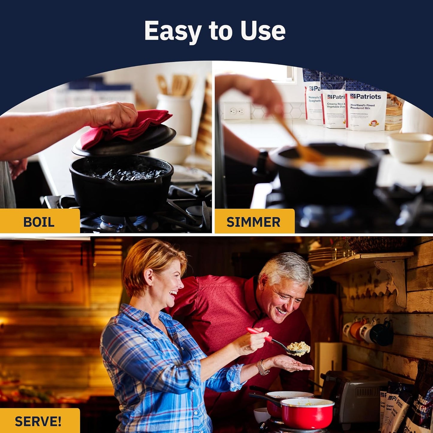 4-Week Survival Food Kit: Emergency Food Supply Designed to Last 25 Years, 192 Servings