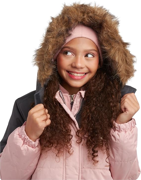 Girls’ Snowsuit – 2-Piece Waterproof Winter Jacket & Ski Pants (Ages 5-6)