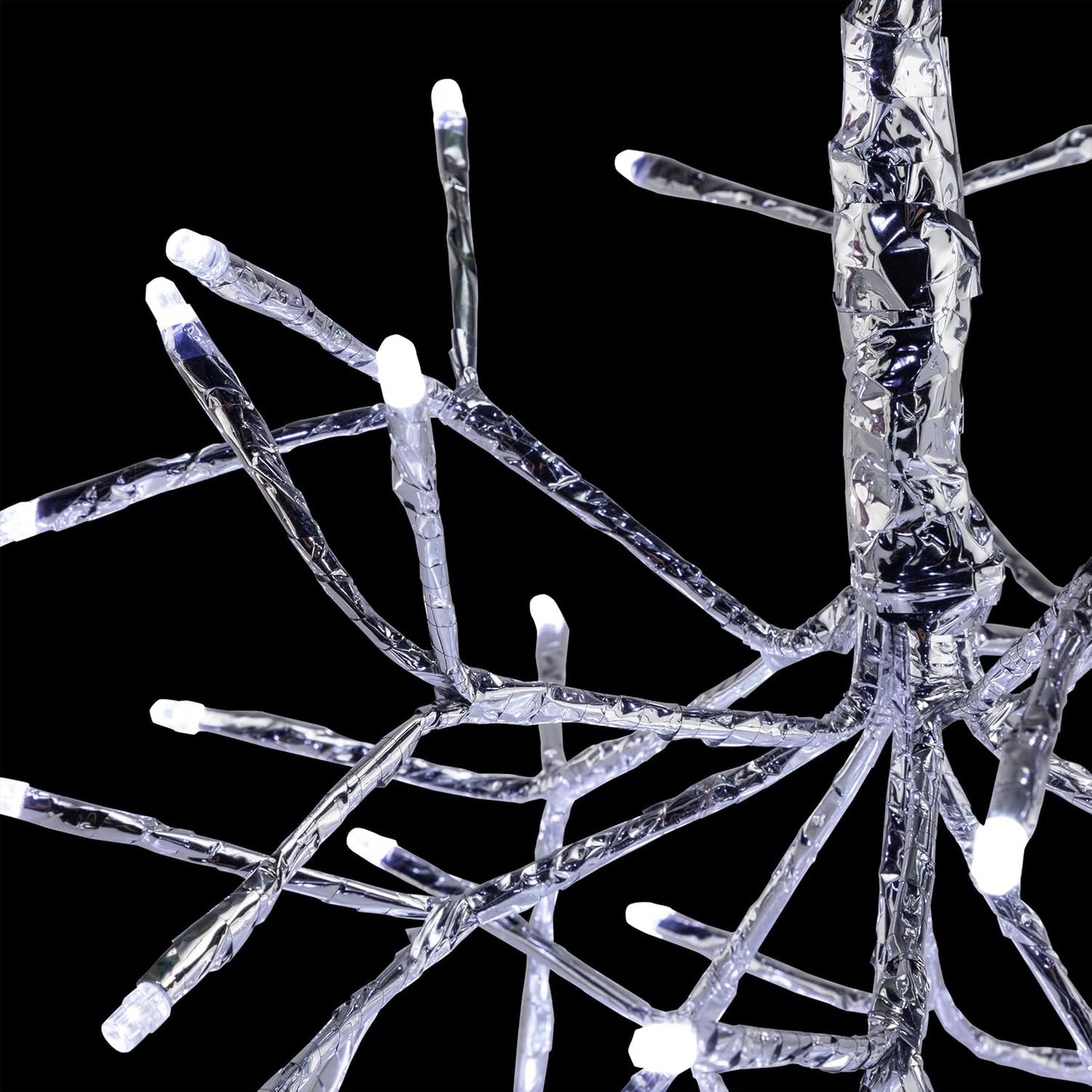 10"H Indoor Christmas Snowflake Ornament with LED Lights