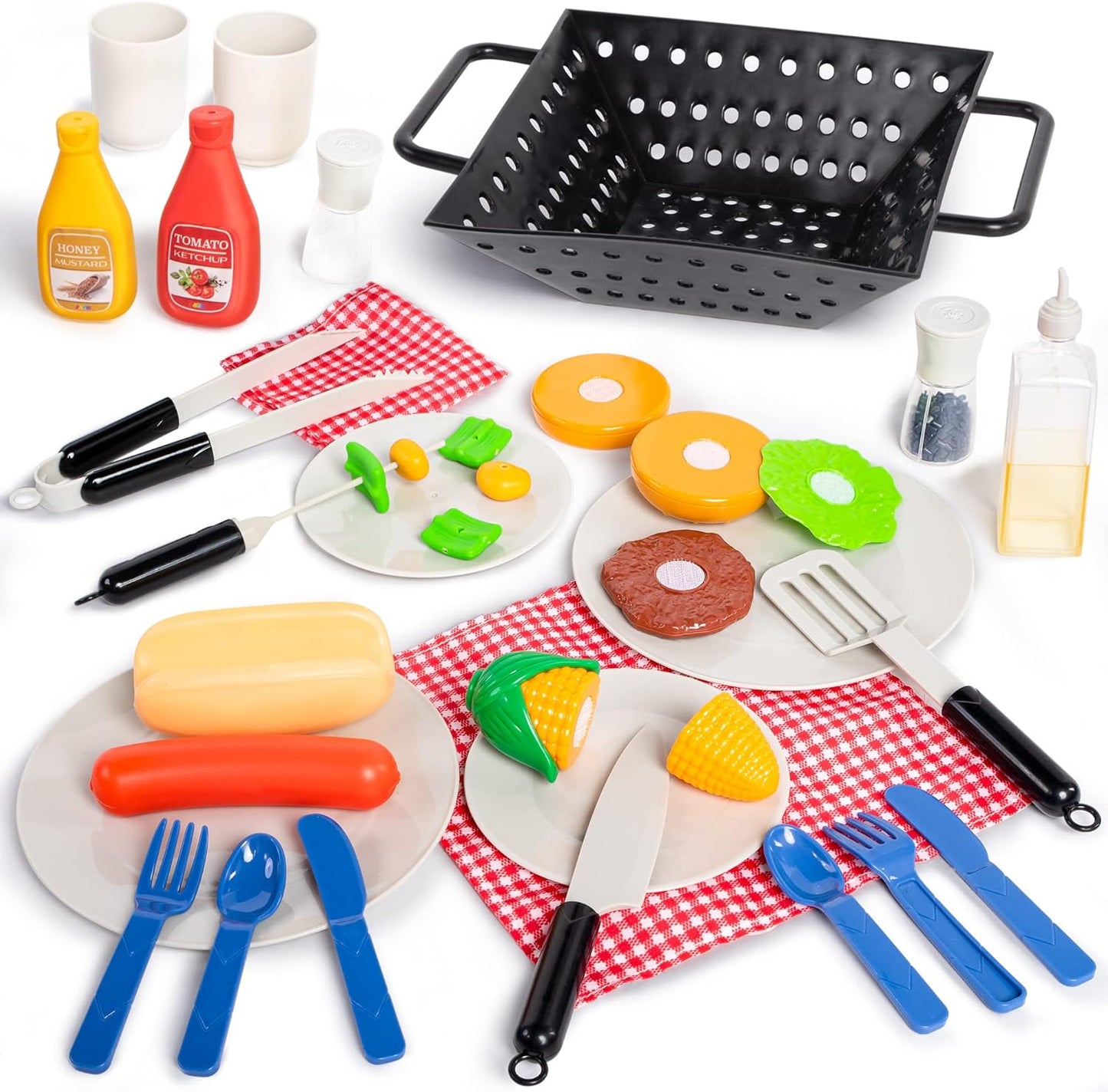 34 Pieces Kitchen Toy Set Little Chef Play Birthday Gift for Boys Girls Kids