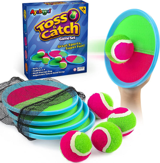Toss & Catch Ball Game – Outdoor Beach & Yard Toy Set for Kids (Ages 3–10, Upgraded)