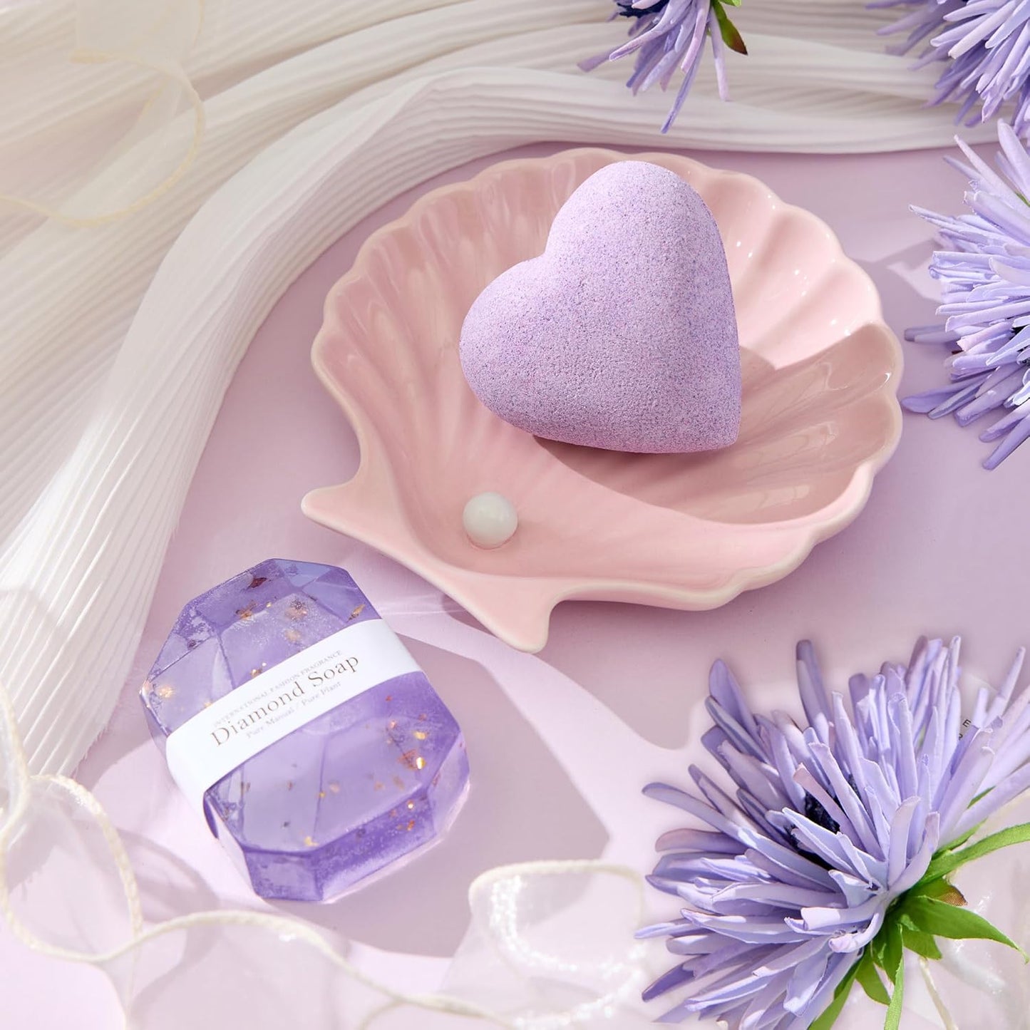 Lavender Spa Gift Basket - Relaxing Self-Care Package for Women, Perfect Birthday or Get Well Soon Gift