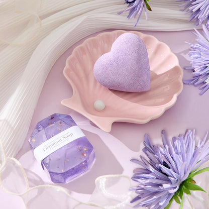 Lavender Spa Gift Basket - Relaxing Self-Care Package for Women, Perfect Birthday or Get Well Soon Gift